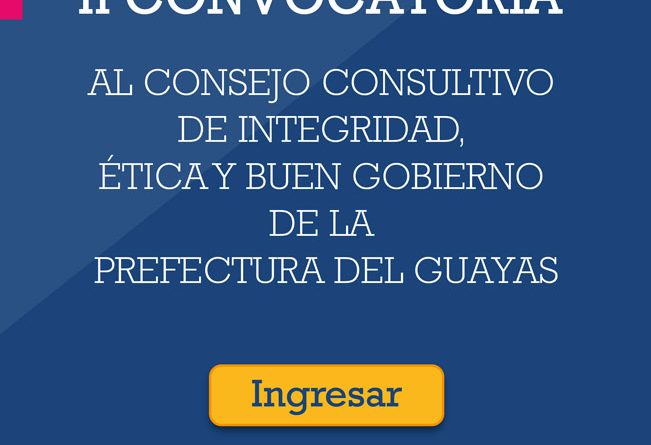 https://guayas.gob.ec/convocatoria-al-consejo-consultivo-de-integridad-etica-y-buen-gobierno-de-la-prefectura-del-guayas/