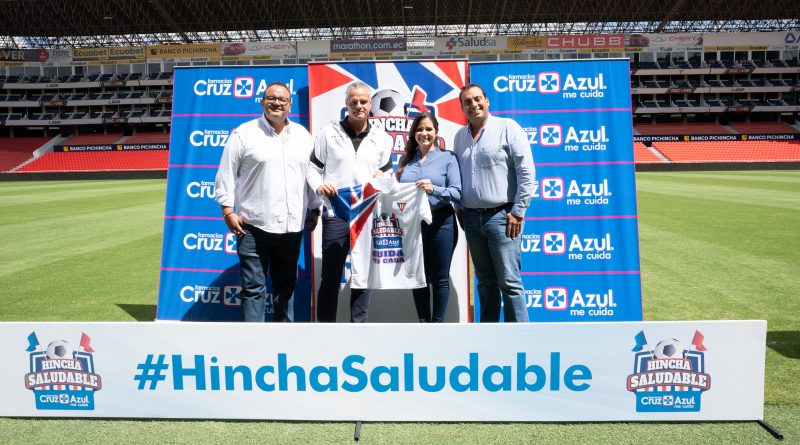 Farmacias Cruz Azul y Liga Deportiva Universitaria de Quito Lanzan la Campaña «Hincha Saludable» para Fomentar Estadios Libres de Violencia