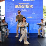 Evento en conmemoración del Día  del Maestro que contó con la participación del presidente de la República, Daniel Noboa Azin, en la ciudad de Guayaquil