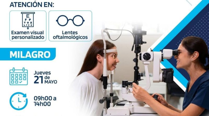 Brigada Oftalmológica Gratuita en Milagro.