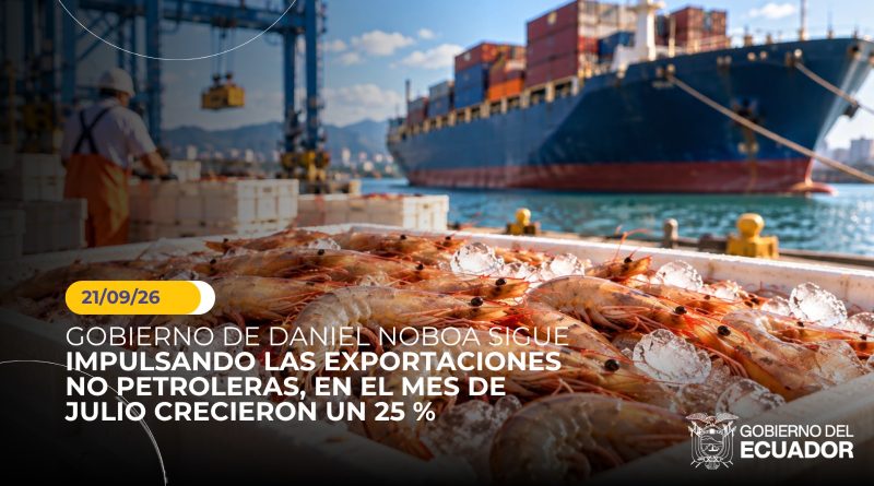¡BUENAS NOTICIAS PARA ECUADOR! EXPORTACIONES NO PETROLERAS CRECIERON 25% EN JULIO